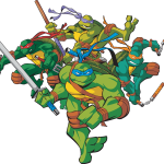 Teenage Mutant Ninja Turtles Team Logo Vector