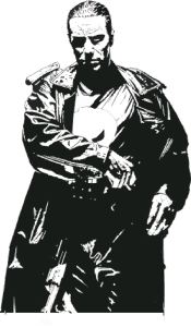 The Punisher man Logo Vector