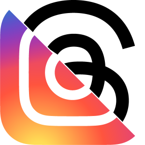 Threads Instagram combined Logo Vector