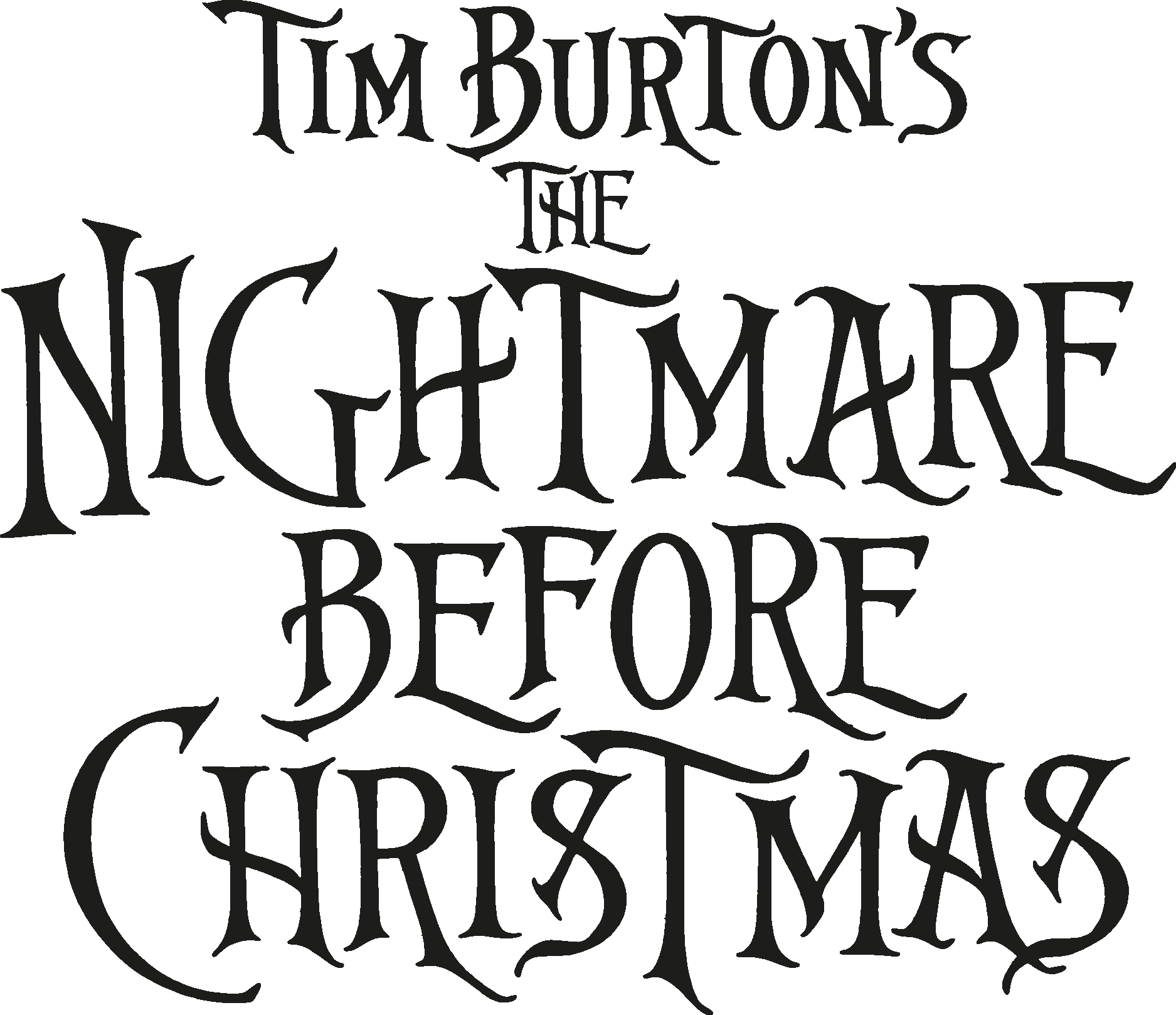 Tim Burton's The Nightmare Before Christmas Logo PNG Vector - (.Ai .PNG ...