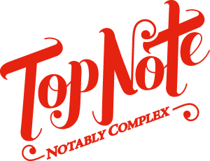 Top Note NOTABLY COMPLEX Logo Vector