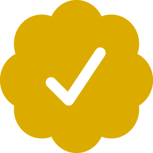 Twitter Verified Badge Gold Logo Vector