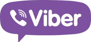 Viber with text Logo Vector