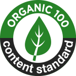 organic 100 content standard Logo Vector