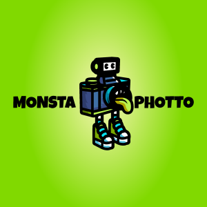 photographer monster Logo Vector