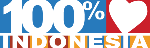 100% Indonesia Logo Vector