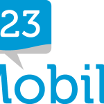 123 Mobile Logo Vector