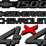 +1500 Chevrolet Silverado Logo Vector