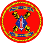 1st Battalion 11th Marine Regiment USMC Logo Vector