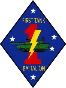 1st Tank Battalion USMC Logo Vector
