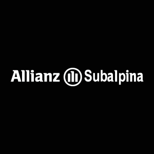 ALLIANZ SUBALPINA white Logo Vector