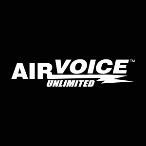 Airvoice Unlimited white Logo Vector