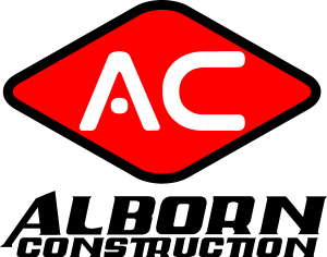 Alborn Construction   Red Logo Vector