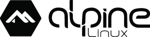 Alpine Linux black Logo Vector