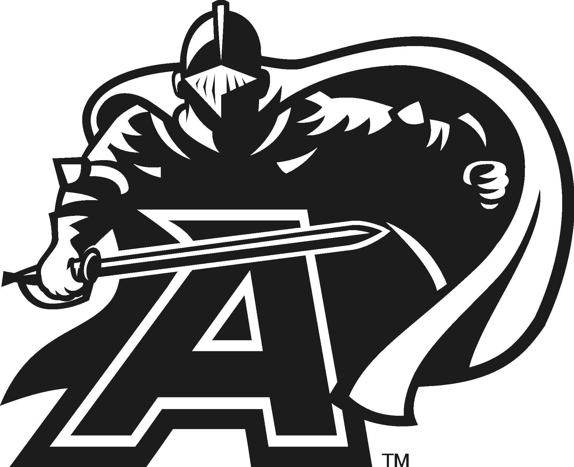 Army Black Knights  black Logo Vector
