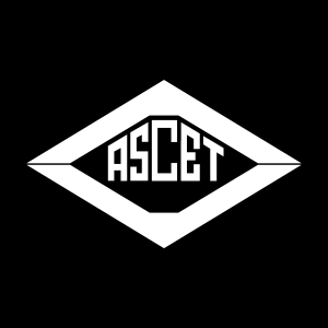 Ascet white Logo Vector