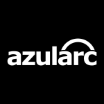 Azul Arc white Logo Vector