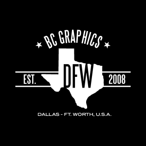 BC Graphics DFW. Logo Vector