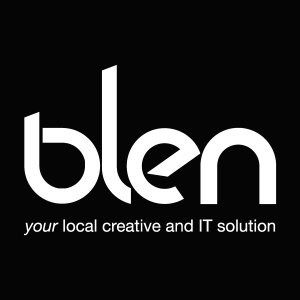BLEN white Logo Vector
