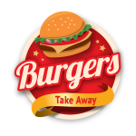 BURGER TAKE AWAY Logo Vector