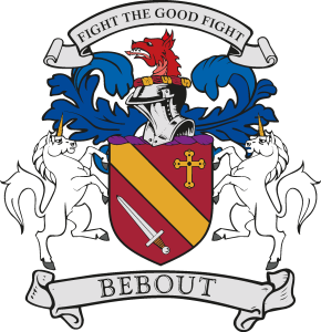 Bebout Family Crest Logo Vector