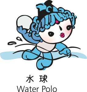 Beijing 2008 Mascota Water polo Logo Vector