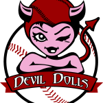 Ben Luna Montclair Fast Pitch League Devil Dolls Logo Vector