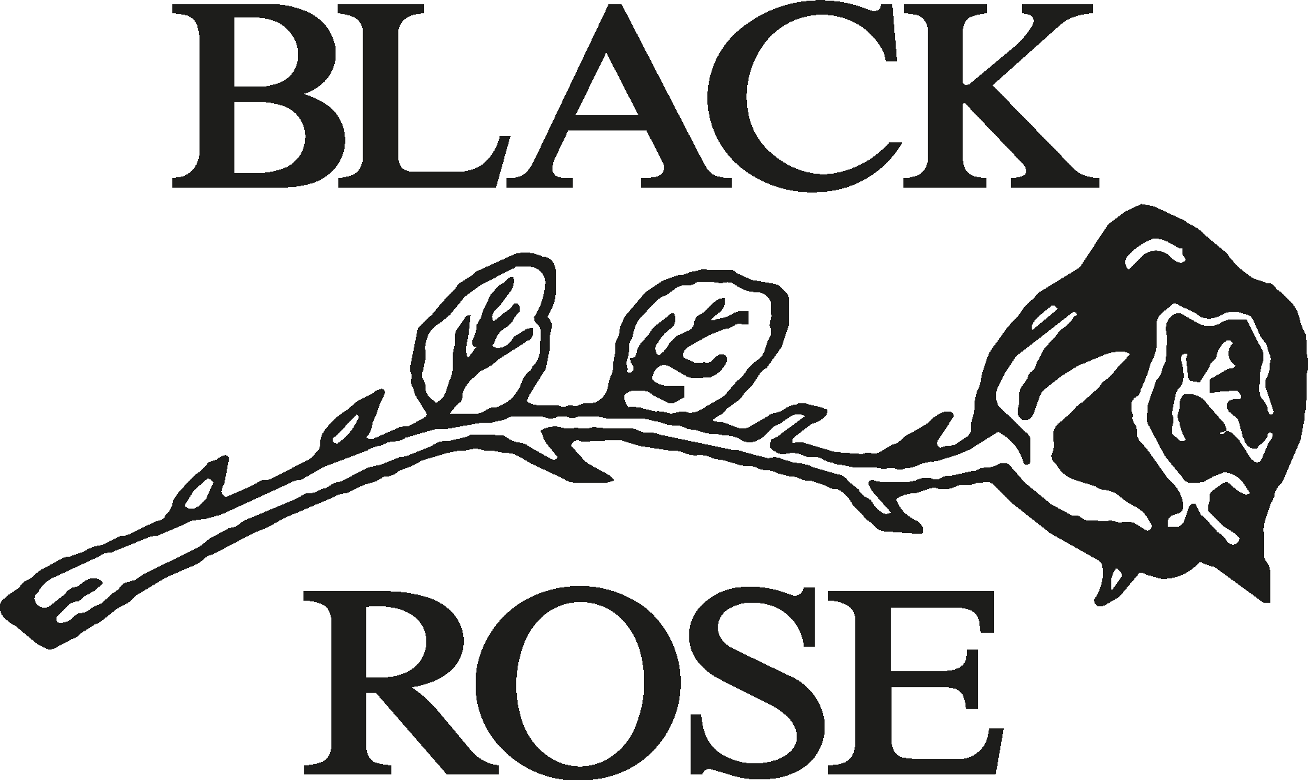 Black Rose Leather Logo Vector