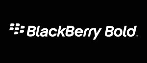 BlackBerry Bold white Logo Vector