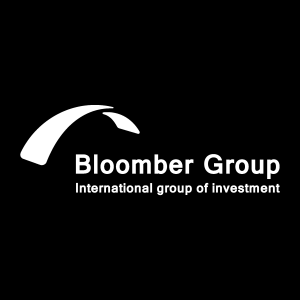 Bloomber Group white Logo Vector