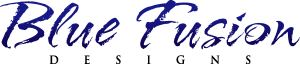 Blue Fusion Designs Logo Vector