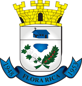 Brasão Prefeitura Flora Rica Logo Vector
