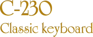 C 230 Classic Keyboard Logo Vector