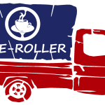 Cafe Roller Logo Vector