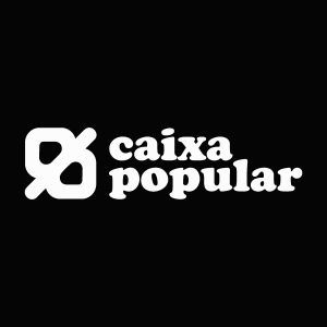 Caixa Popular white Logo Vector