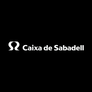 Caixa de Sabadell white Logo Vector