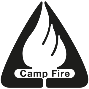 Camp Fire old Logo Vector