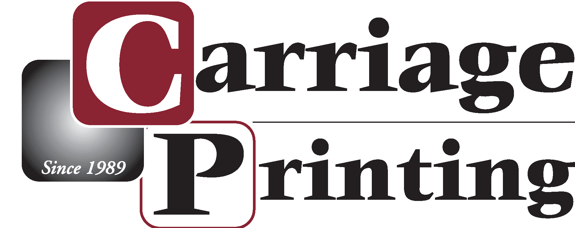Carriage Printing Logo Vector