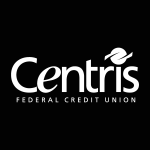 Centris Federal Credit Union white Logo Vector