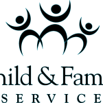 Child & Family Service black Logo Vector