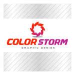 Color Storm Graphic Design Logo Vector