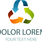 Colorful Recycle Logo Vector