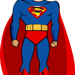 Comic Superman Logo Vector