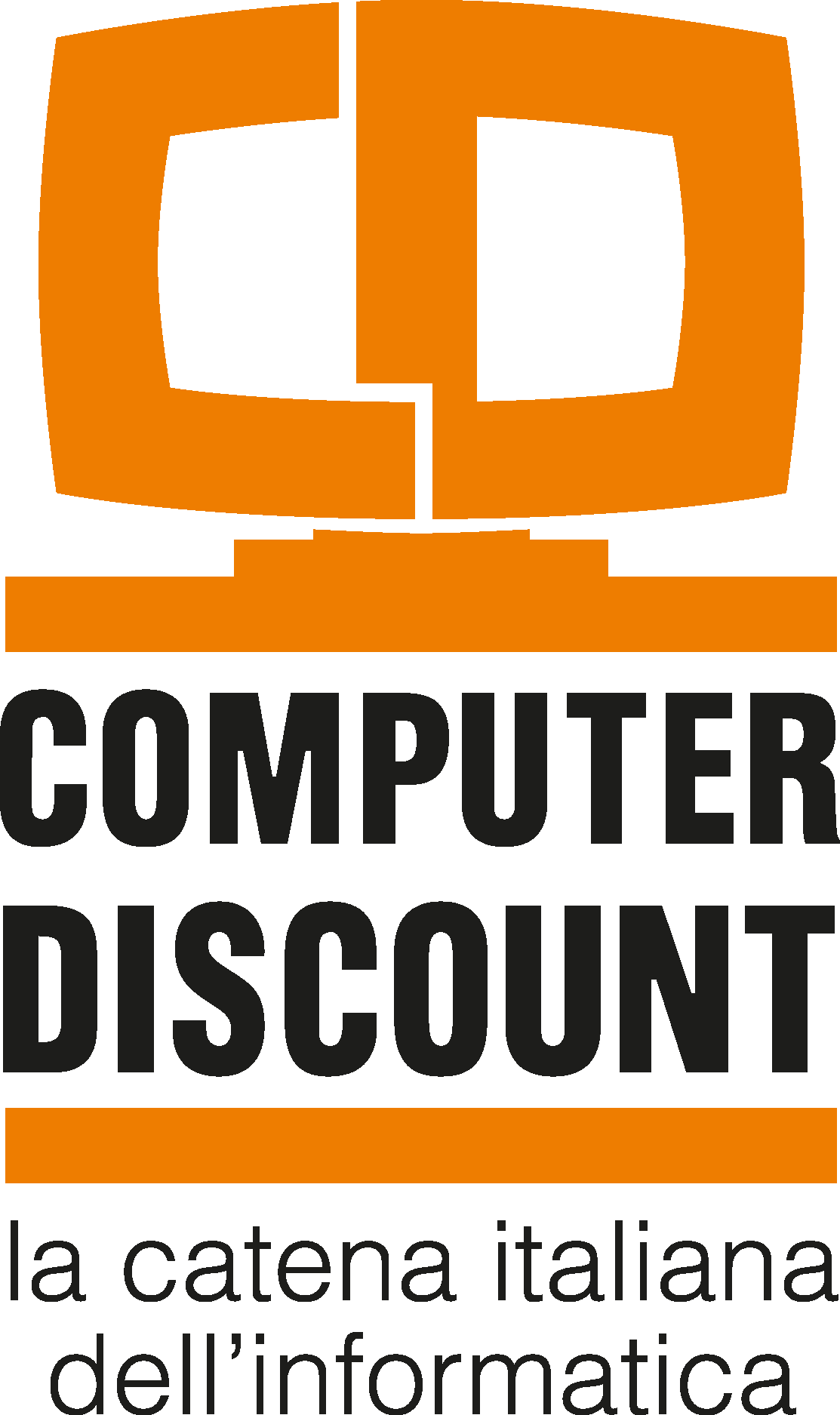 Computer Discount Logo Vector