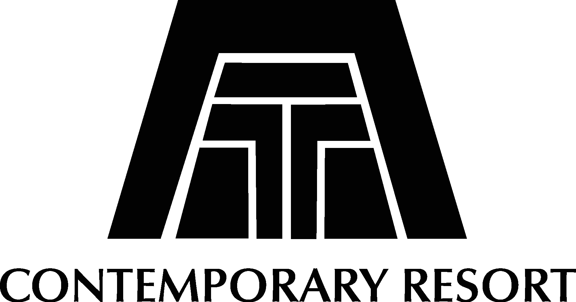 Contemporary Resort black Logo Vector