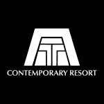 Contemporary Resort white Logo Vector