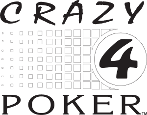 Crazy 4 Poker black Logo Vector