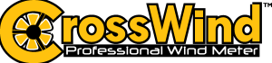 CrossWind Professional Wind Meter Logo Vector