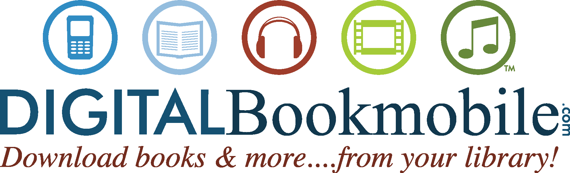 Digital Bookmobile Logo Vector