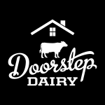 Doorstep Dairy white Logo Vector